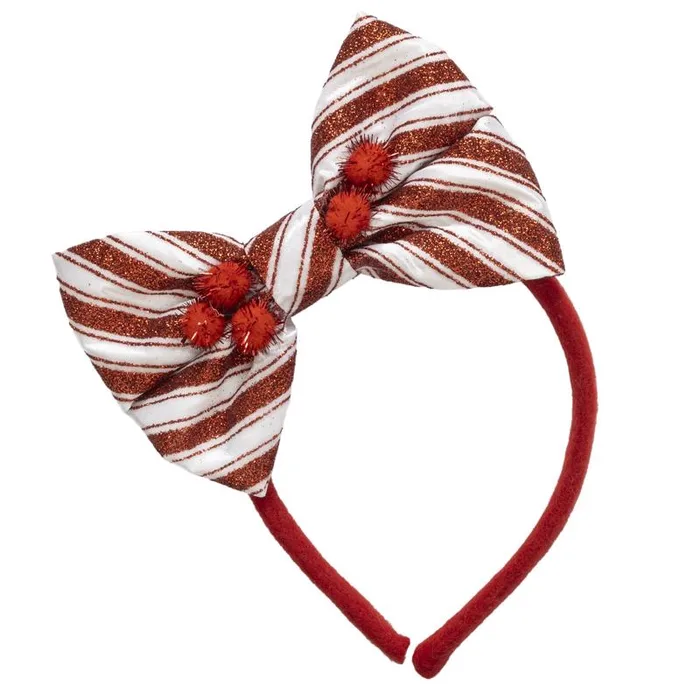 Dyno 7.5 in. Poms-Glitter Headband 1 pk (Pack of 12)