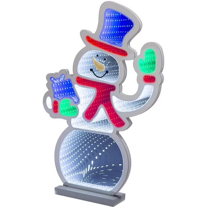 Celebrations LED Multi Snowman Animated Decor 21.65 in. (Pack of 4)