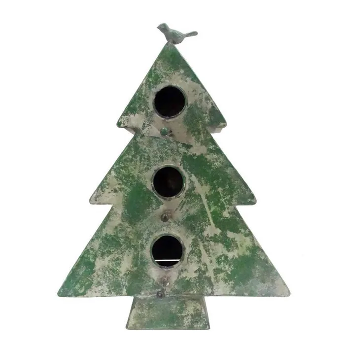 Alpine Tree Birdhouse Hanging Decor (Pack of 4)