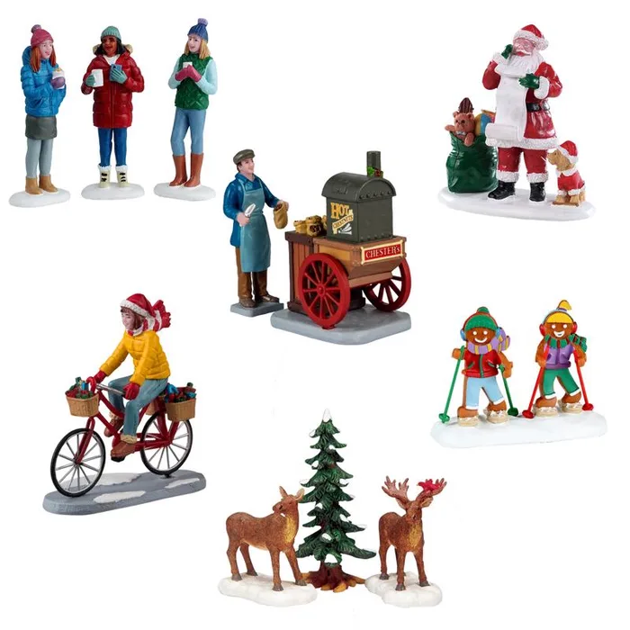 Lemax Christmas Figurine Village Accessories (Pack of 12)