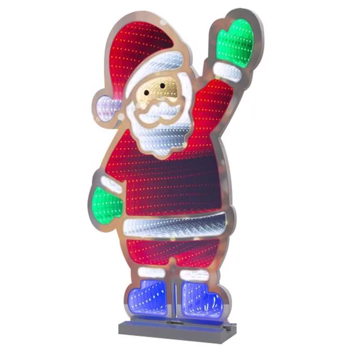 Celebrations LED Multi Santa Animated Decor 22 in. (Pack of 4)
