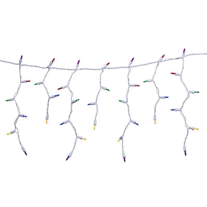 Celebrations Classic LED T5 Multicolored 300 ct Icicle Christmas Lights 19.6 ft.