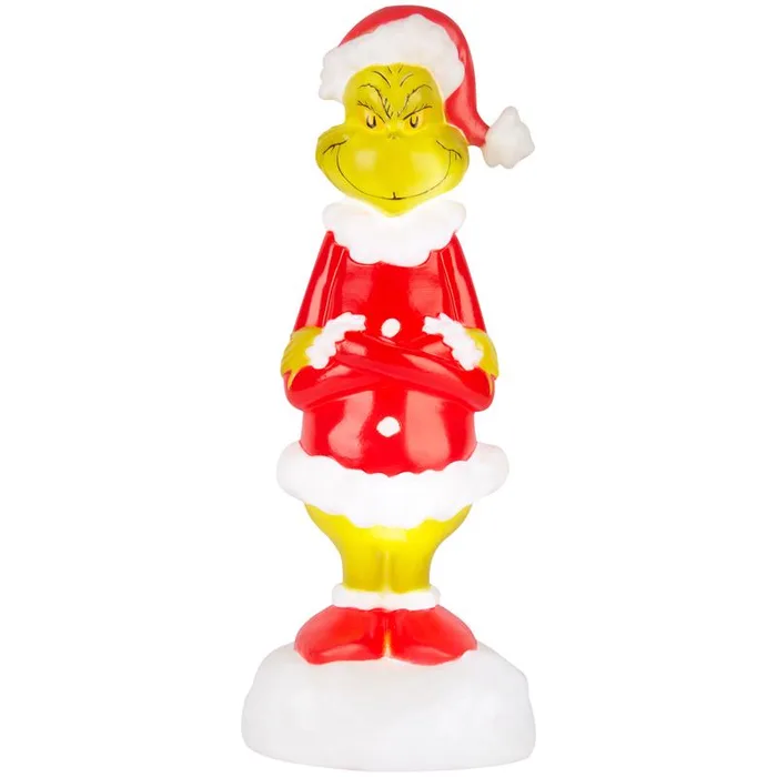 Dr. Seuss LED Multicolored Dr. Suess Grinch Blow Mold Table Decor 14 in. (Pack of 4)
