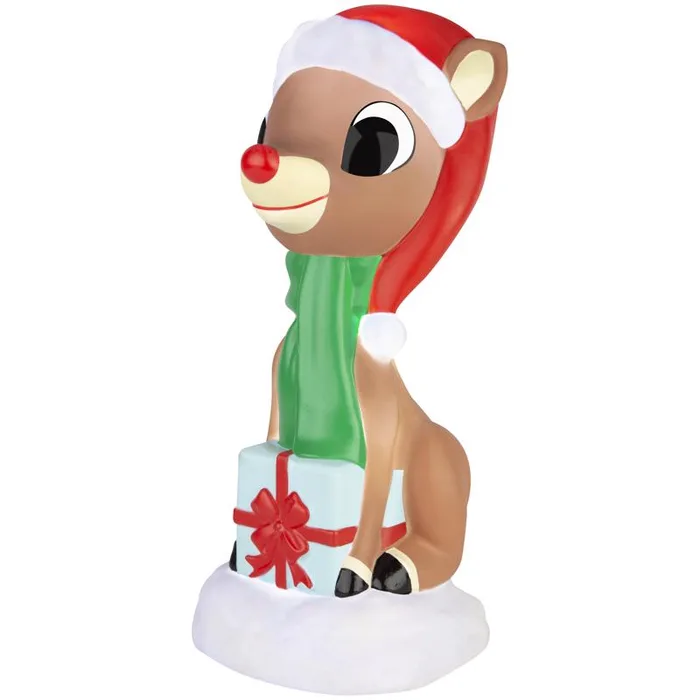 Rudolph LED Multicolored Rudolph Lighted Blow Mold Table Decor 13.19 in. (Pack of 4)