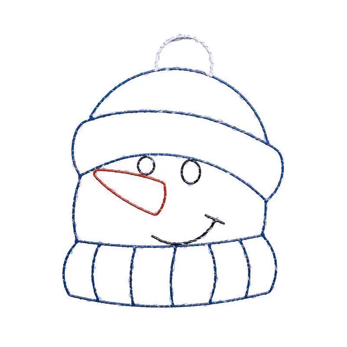 Celebrations LED Snowman Silhouette 15 in. Hanging Decor