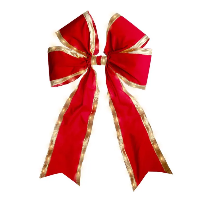 Celebrations LED 18 in. Christmas Bow (Pack of 8)