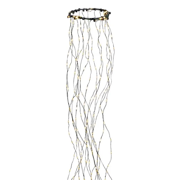Celebrations Platinum LED Big Seed Cluster Warm White 1080 ct String Christmas Lights 10 ft.