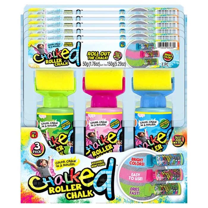 Chalked Roller Chalk Assorted (Pack of 6)