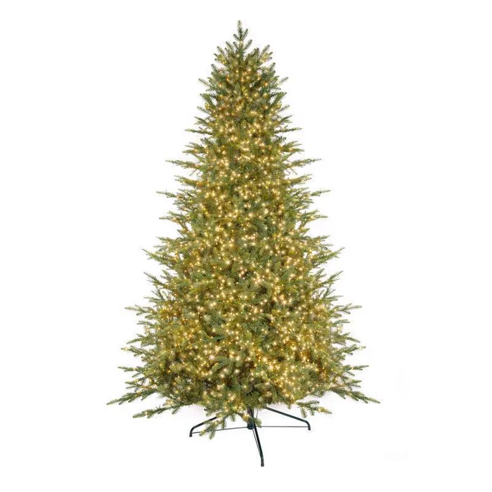 Holiday Bright Lights 7-1/2 ft. Full LED 2250 ct Emerald Pine Sparkle Christmas Tree