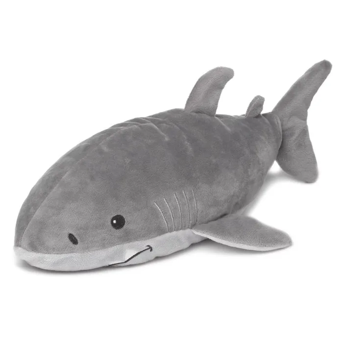 Warmies Shark Stuffed Animals Gray