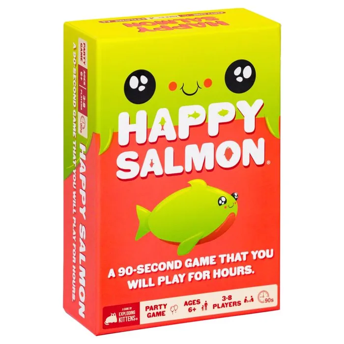 Exploding Kittens Happy Salmon Card Game Multicolored 98 pc (Pack of 4)