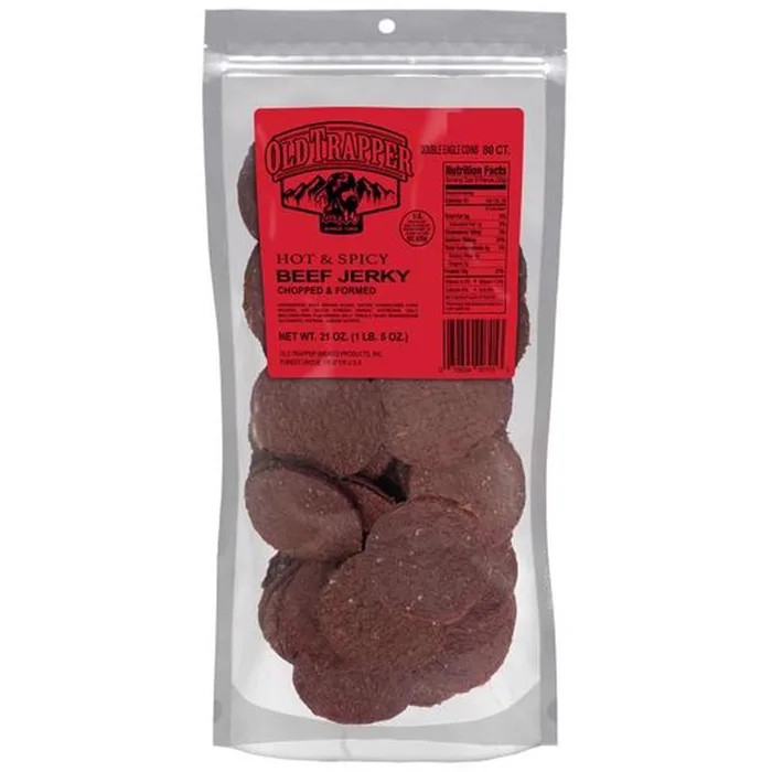 Old Trapper Double Eagles Hot and Spicy Beef Jerky 21 oz Pouch