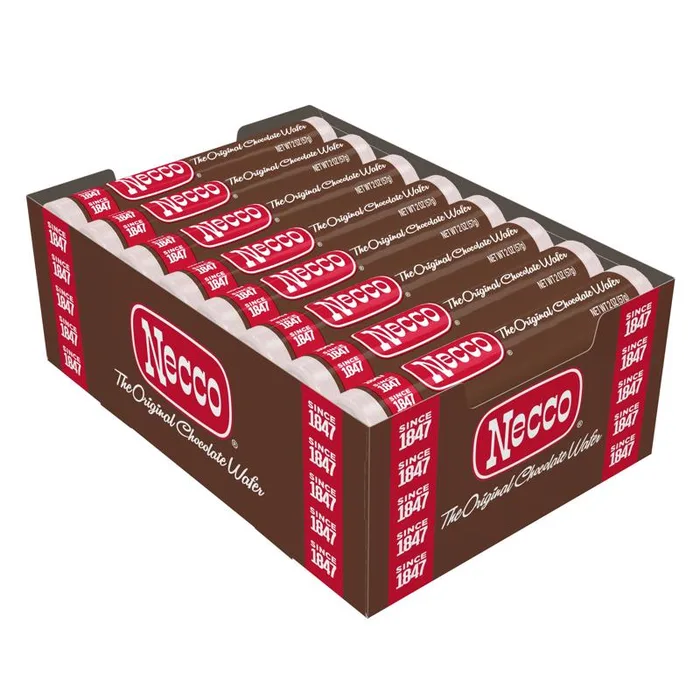 Necco Chocolate Candy Wafers 2 oz (Pack of 24)