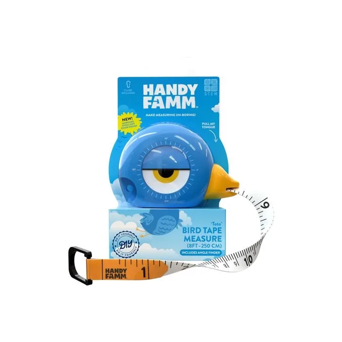 Handy Famm Toto Bird Kid's Tape Measure Blue