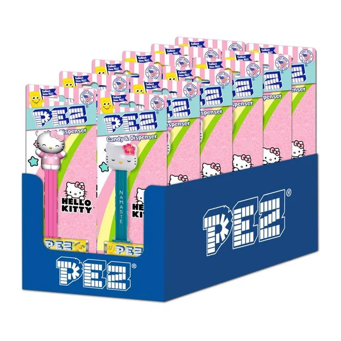 PEZ Hello Kitty Assorted Candy and Dispenser 0.87 oz (Pack of 12)
