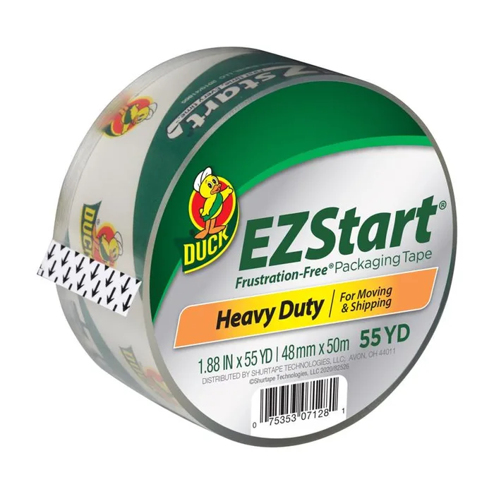 Duck EZ Start 1.88 in. W X 55 yd L Packaging Tape 1 pk (Pack of 12)