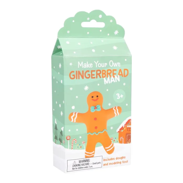 Fizz Make Your Own Gingerbread Man Dough Craft Set Brown (Pack of 6)