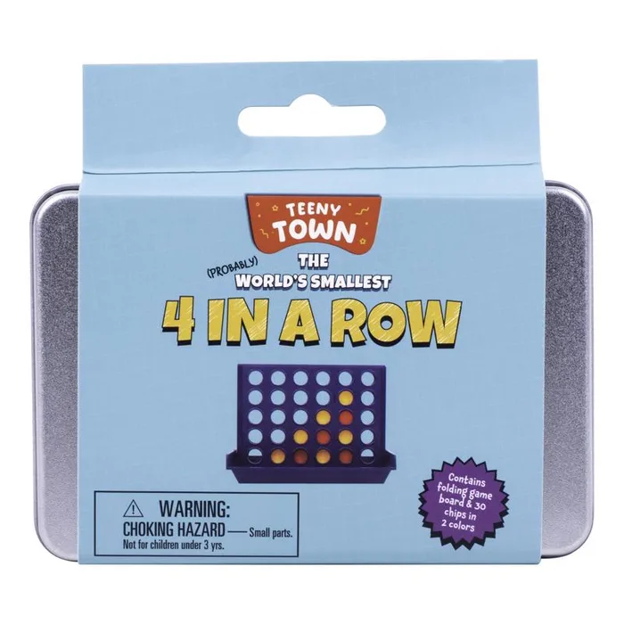 Fizz Teeny Town 4 in a Row Game Toy Multicolored (Pack of 6)