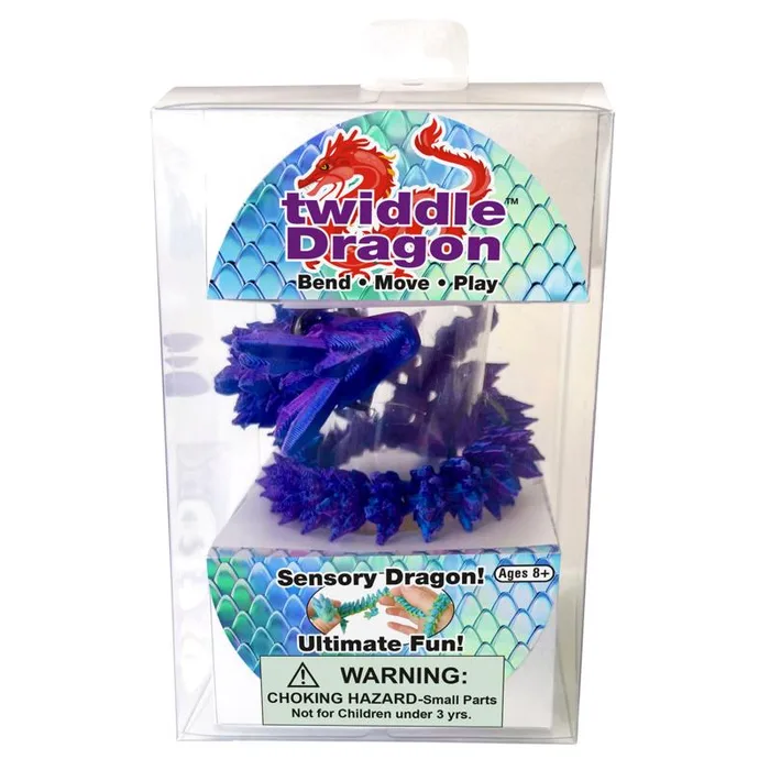 Zorbitz Twiddle Dragon Toy Assorted (Pack of 12)