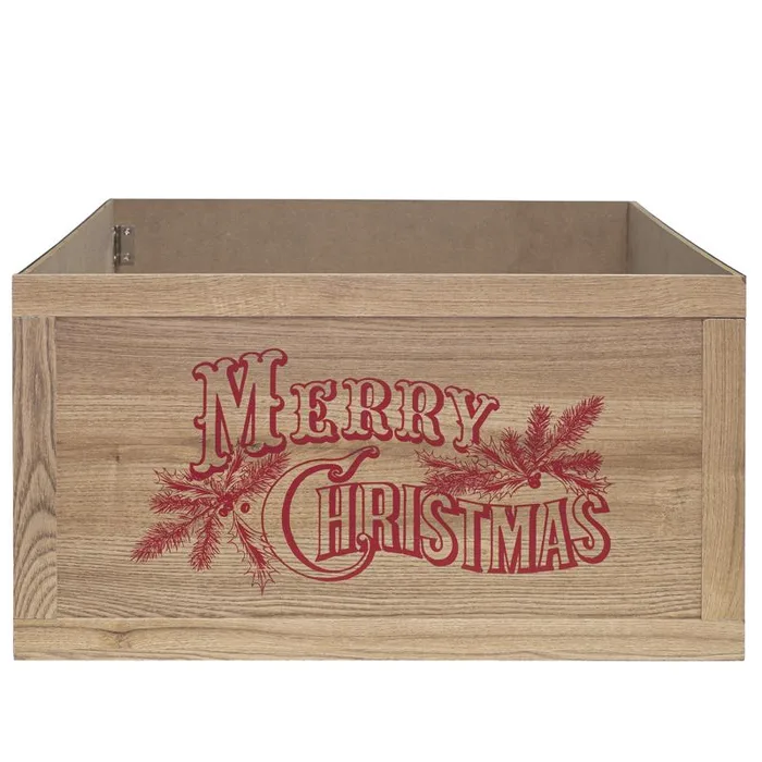 Dyno Merry Christmas Tree Crate 11 in. (Pack of 4)
