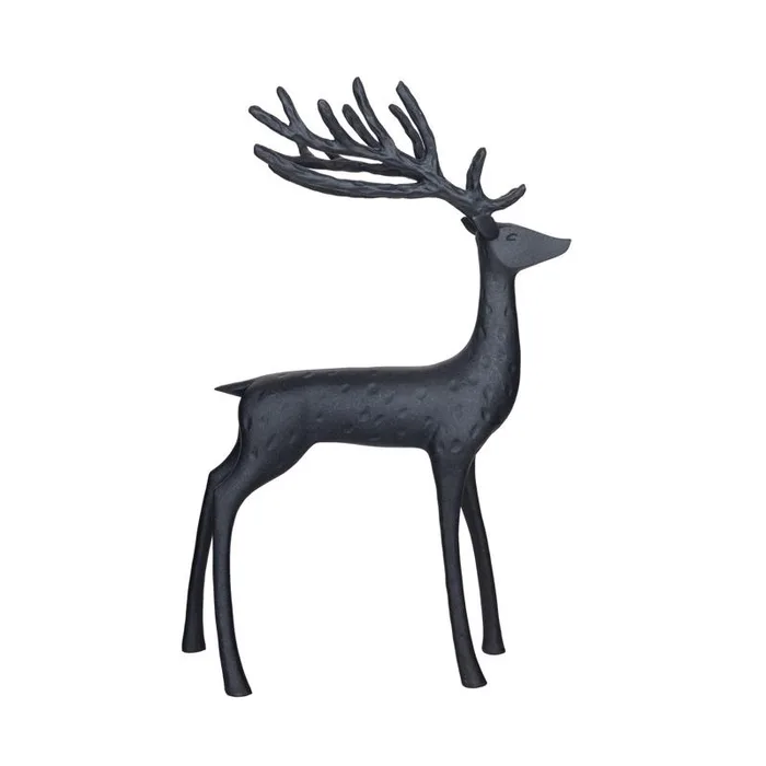 Creative Co-Op Black Reindeer Table Decor 18 in. (Pack of 2)