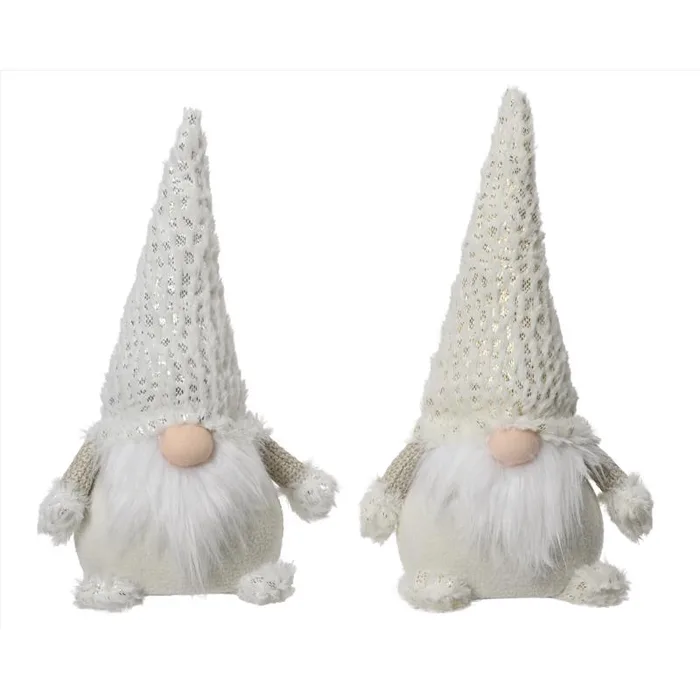 Decoris Gold/Silver Gnome Table Decor 12 in. (Pack of 24)