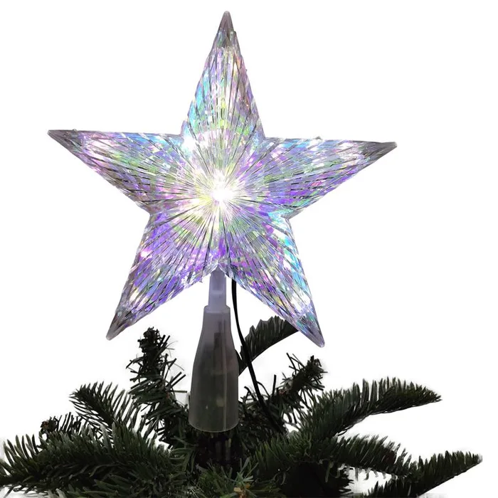 Celebrations LED Warm White Star Tree Topper 8.25 in. (Pack of 6)