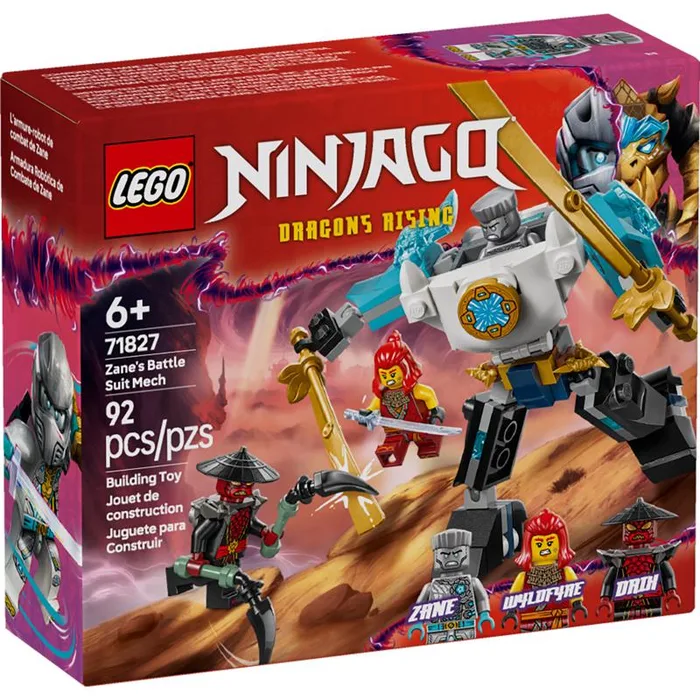 LEGO Ninjago Zane's Battle Suit Mech Building Set Multi 92 pc