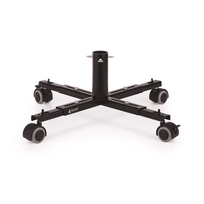 Tree Nest Metal Artificial Rolling Christmas Tree Stand 6 ft.
