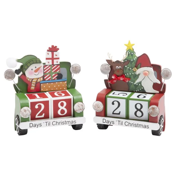 Gerson Multicolored Christmas Countdown Calendar Table Decor 6 in. (Pack of 8)