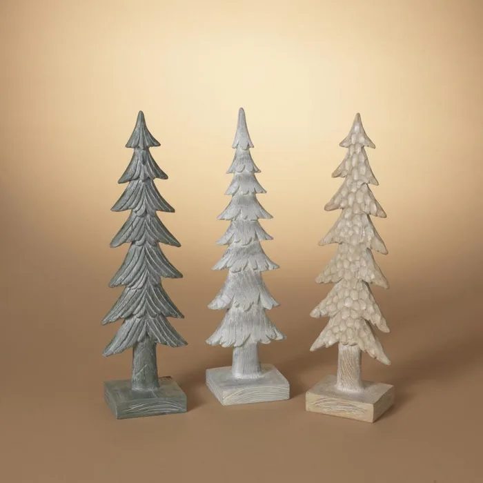 Gerson Multicolored Christmas Tree Table Decor 16 in. (Pack of 3)