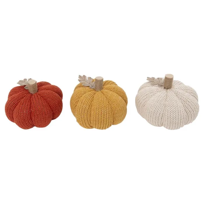 Gerson 7 in. Harvest Pumpkins Fall Decor (Pack of 12)