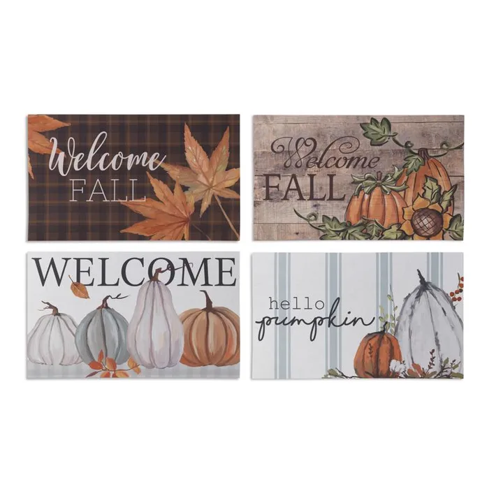 Gerson 30 in. Harvest Doormat Fall Decor (Pack of 12)