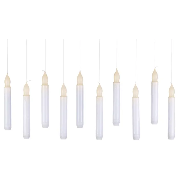 Gerson 7 in. Floating Candle Light String Fall Decor (Pack of 6)