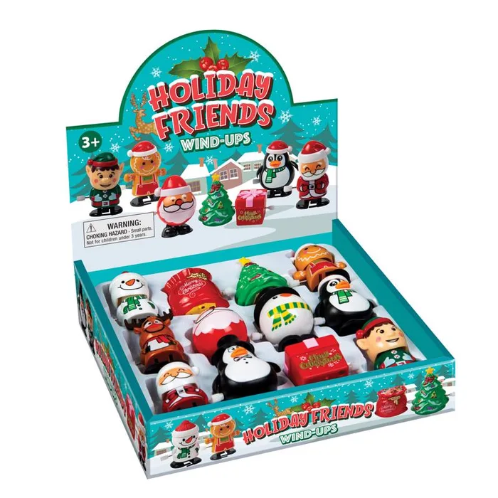 Holiday Friends Christmas Wind Up Toy Assorted (Pack of 12)