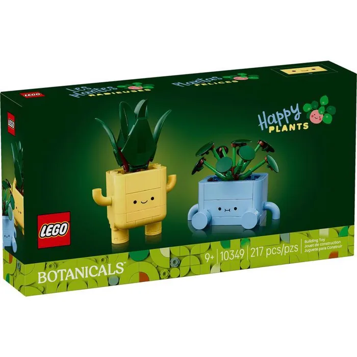 LEGO Botanicals Happy Plants Building Set Multicolored 217 pc