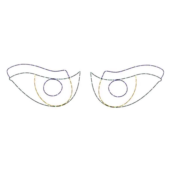 Celebrations Halloween LED Prelit Scary Eyes Window Silhouette Halloween Decor