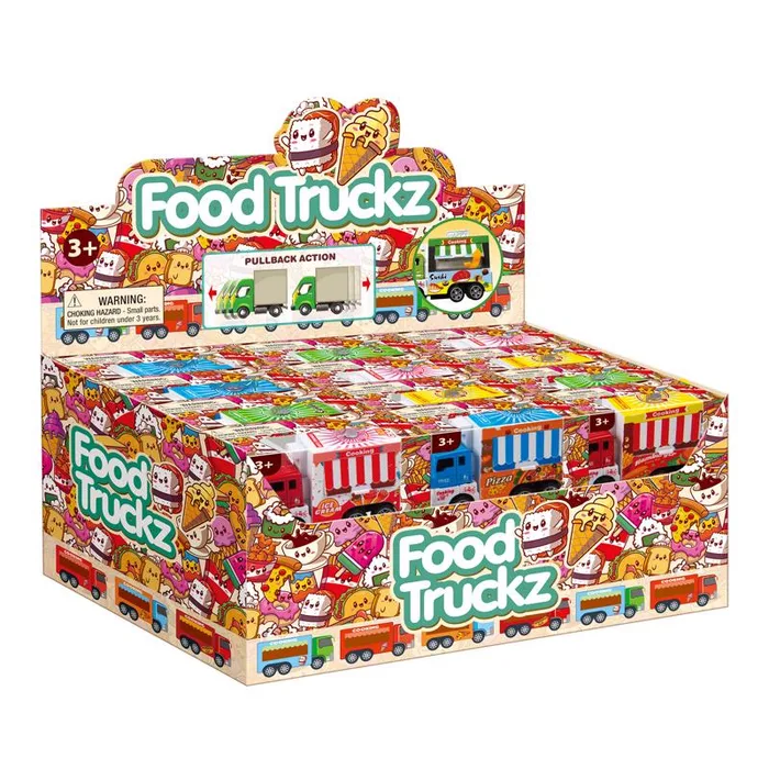 Playmaker Toys Food Truckz Multicolored (Pack of 24)
