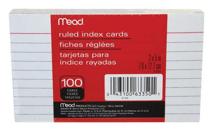 Index Cards