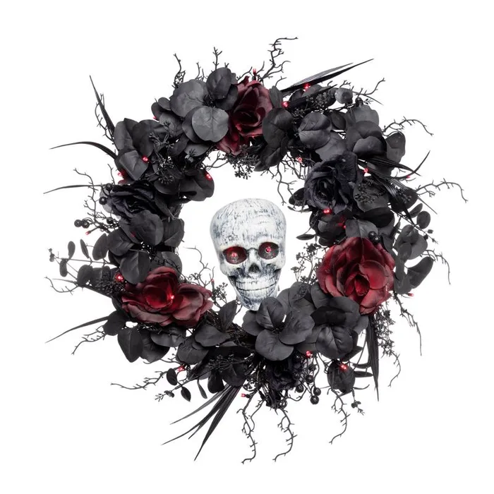 Celebrations 24 in. LED Wreath Halloween Decor