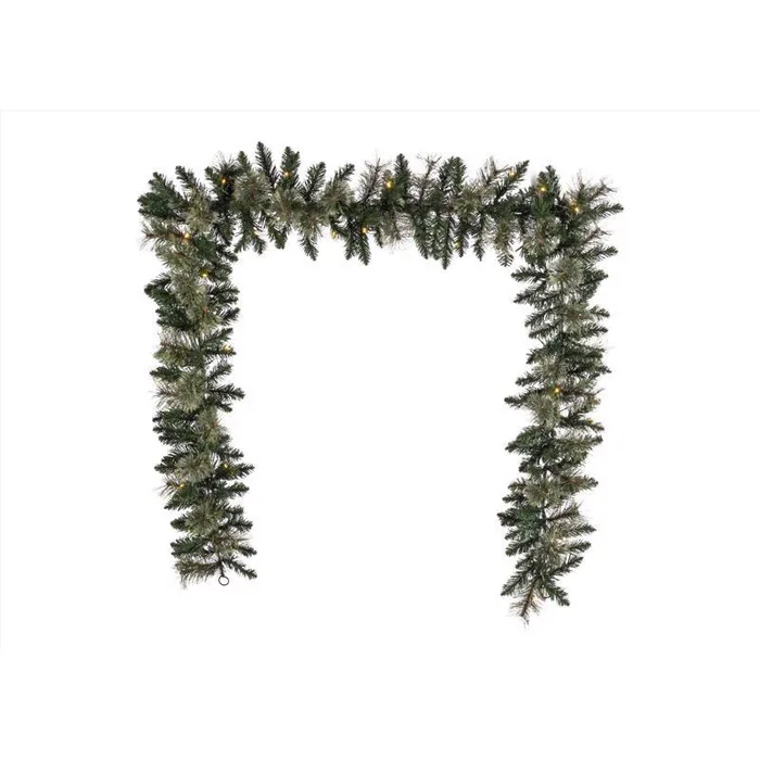 Celebrations 9 ft. L LED Prelit Multicolored Mixed Pine Garland
