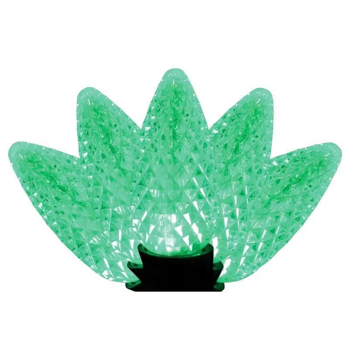 Holiday Bright Lights LED PS C9 Green 25 ct Christmas Light Bulbs