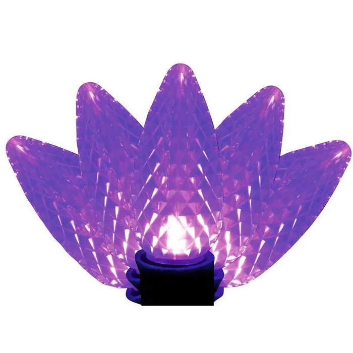 Holiday Bright Lights LED PS C9 Purple 25 ct Christmas Light Bulbs