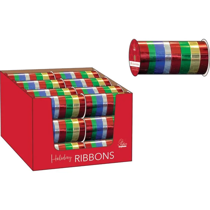 Paper Images Assorted Holiday Ribbon (Pack of 24)