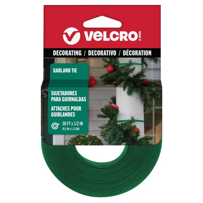 VELCRO Brand 30 ft. .5 in. Garland Reusable Ties 1 pk (Pack of 24)