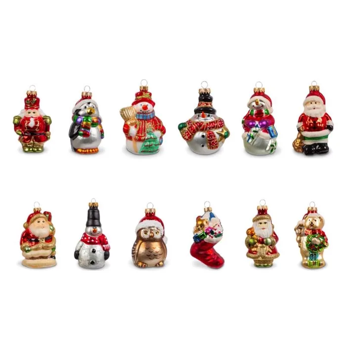 Krebs Multicolored Christmas Figurine (Pack of 24)