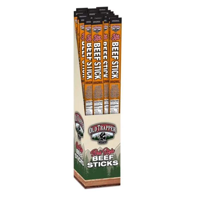 Old Trapper Original Beef Stick 1.75 oz Shrink Wrapped (Pack of 26)