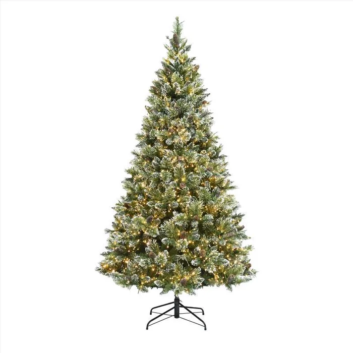 Holiday Bright Lights 1-2 Tree 7-1/2 ft. Full LED 2000 ct Tripoli Pine Sparkle Color Changing Christ