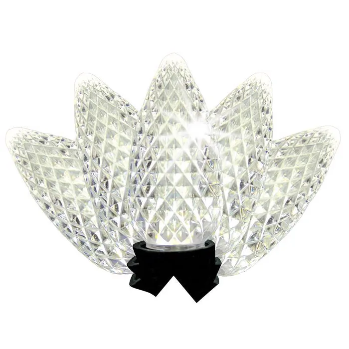 Celebrations LED C9/5MM Pure White 5 ct Replacement Christmas Light Bulbs (Pack of 8)
