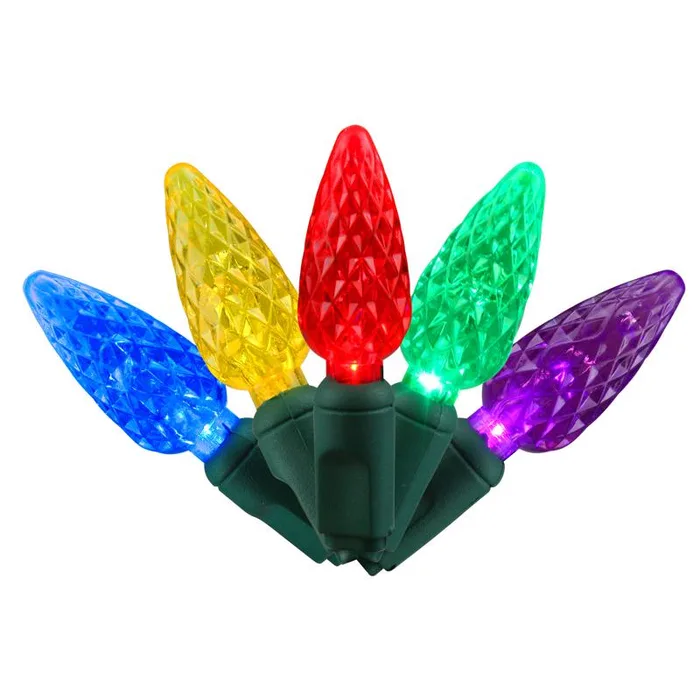 Celebrations LED C6 Multicolored 5 ct Replacement Christmas Light Bulbs (Pack of 8)